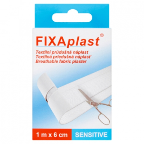 Náplast Fixaplast 6cm x 1m Sensitive