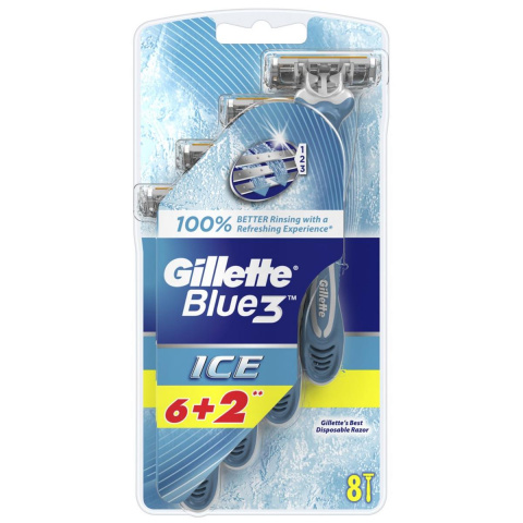 Gillette Blue3 holítka 6+2ks Cool