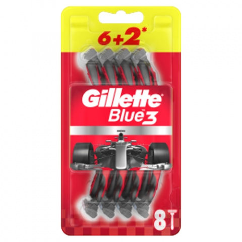 Gillette Blue3 holítka 6+2ks Nitro