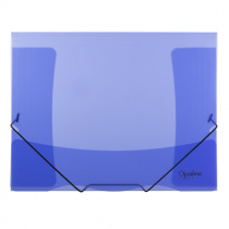 Desky s gumou 3kolpy A4 Opaline 1ks modré foto