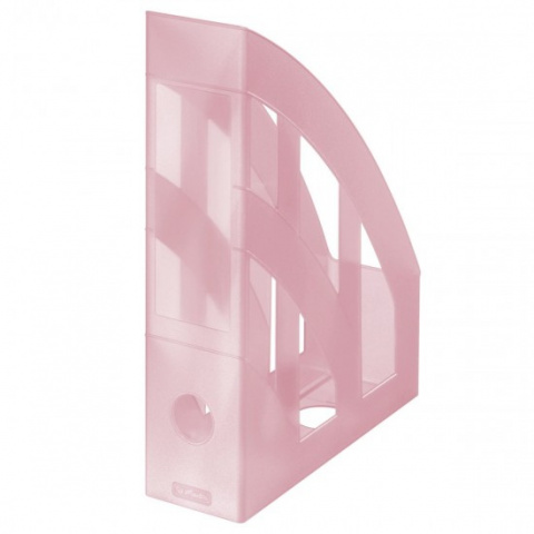 Magazín box plastový Herlitz rose transparentní