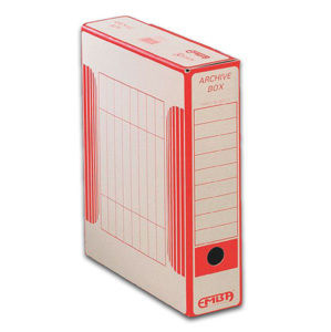 Archivní box EMBA A4 330 x 260 x 75 mm  červený 1ks