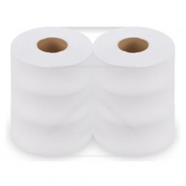Toaletní papír 2-vrstvý bílý 19cm 6ks JUMBO foto