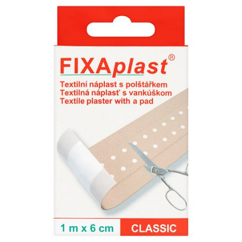 Náplast Fixaplast 6cm x 1m Classic textil