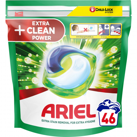 Ariel kapsle 46PD Extra Clean na bílé prádlo