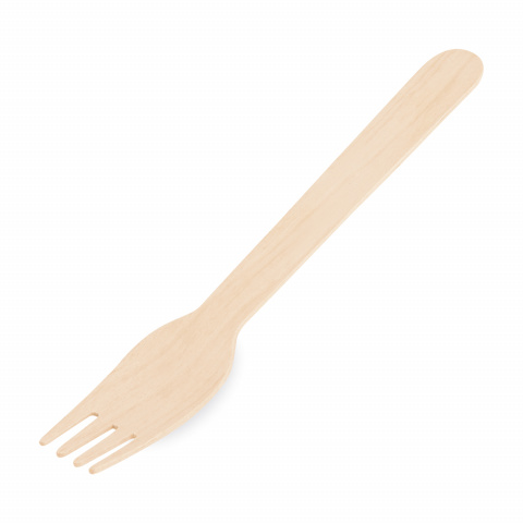 Vidlička dřevěná 16cm 100ks