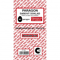 Paragon - daňový doklad Bal.sp. PT010 foto