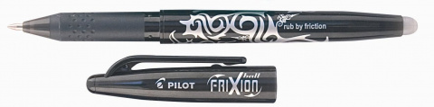 Propiska Pilot roller Frixion 0.7mm - gumovací černý