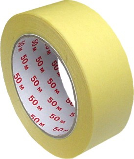 Lepící páska krepová 38mm/50m žlutá