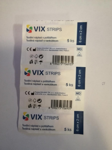 Náplast VIX 6x2cm 5ks