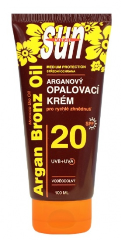 SUN Vital opalovací krém s arganovým olejem 100ml OF20