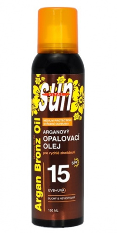 SUN Vital Arganový opalovací olej ve spreji 150ml OF15