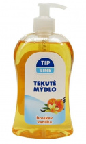 Tekuté mýdlo  Tip Line 500ml s pumpou broskev + vanilka foto