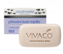 VIVAPHARM Mýdlo jemné s extrakty z kozí mléka 100g foto