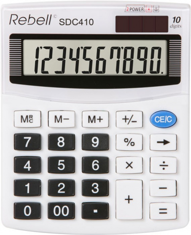 Kalkulačka Rebell stolní SDC410+, 10-míst