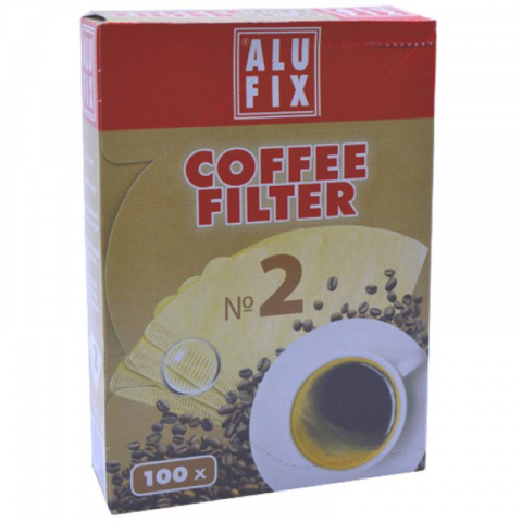 Kávové filtry č.2 100ks ALUFIX