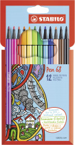 STABILO Pen 68 1mm sada 12 barev foto