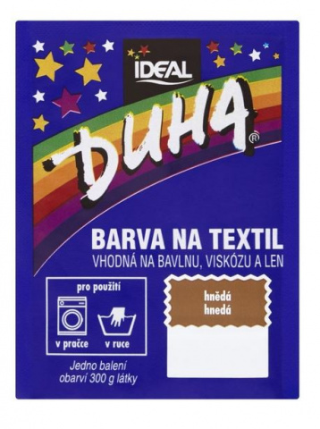 Duha barva na textil 15g hnědá