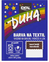 Duha barva na textil 15g tmavě hnědá foto