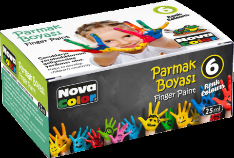 Barvy prstové NC 6 barev po 25ml
