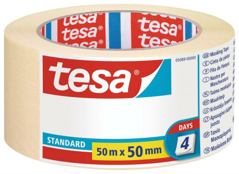 Lepící páska TESA krepová, maskovací 50mm/50m sametová