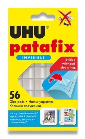 Lepící čtverečky UHU Patafix 56ks oboustranné transparentní