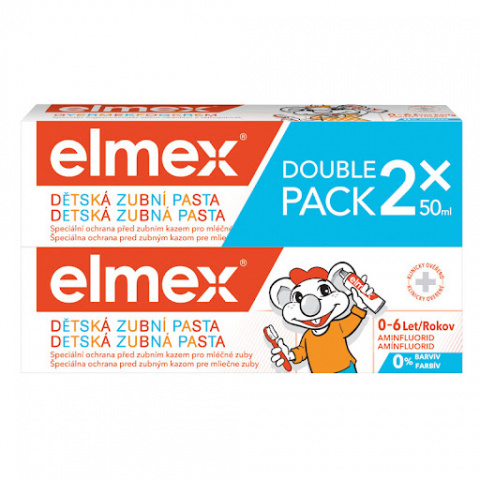 Zubní pasta dětská elmex 2x50ml AKCE