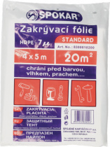 Krycí folie HDPE 4x5m 20m2 6mic. foto