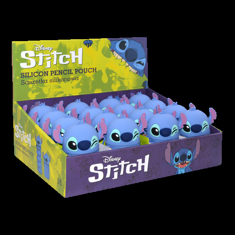 Colorino roztahovací penál s hlavou Stitch, 1 ks, silikon,