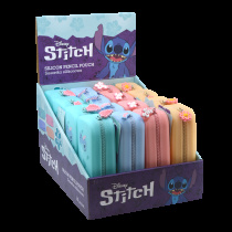 Colorino silikonový penál Stitch Pastel, 1 ks, silikon, mix barev foto
