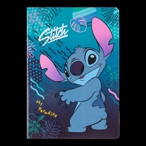 Colorino poznámkový sešit Stitch 4, A5, karton, 32 listů, linkovaný, 1 motiv