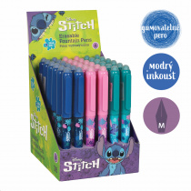 Colorino gumovatelné bombičkové pero Stitch, 1 ks, modrá náplň, displej foto