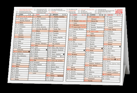 Stříškový kalendář 2026