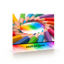 Desky na číslice Pastelky foto