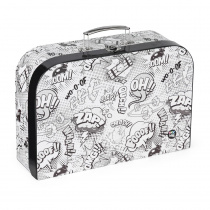 Kufřík lamino 34 cm Komiks White foto