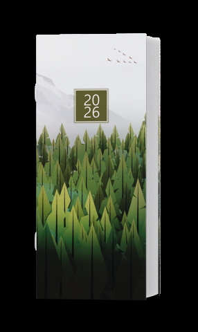 Měsíční diář - Božka - lamino - Les -  PVC