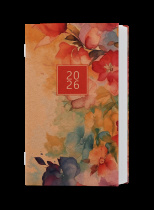 Měsíční diář - Marika - kraft - Akvarel foto