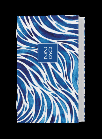Měsíční diář - Marika - lamino - Modrá
