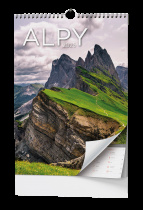 Nástěnný kalendář - Alpy - A3 foto