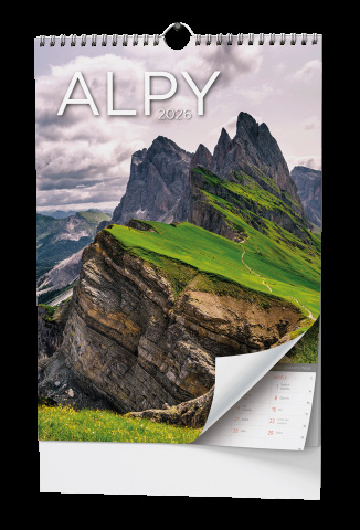 Nástěnný kalendář - Alpy - A3
