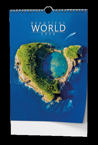Nástěnný kalendář - Beautiful world - A3