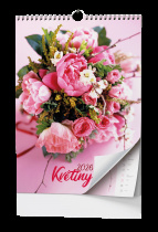 Nástěnný kalendář - Květiny - A3 foto