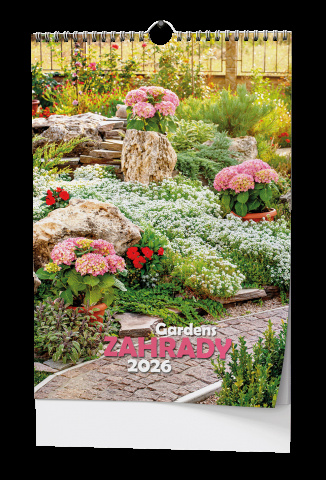 Nástěnný kalendář - Zahrady - A3