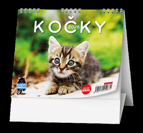 Stolní kalendář - IDEÁL - Kočky /s kočičími jmény/