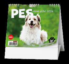 Stolní kalendář - IDEÁL - Pes - věrný přítel /s psími jmény/ foto