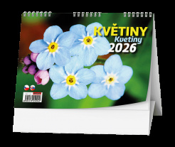 Stolní kalendář - Květiny foto