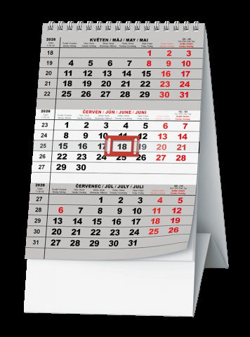 Stolní kalendář - Mini tříměsíční