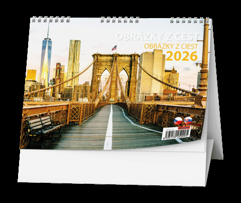 Stolní kalendář - Obrázky z cest
