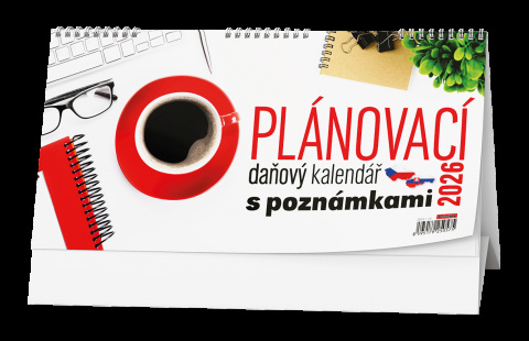 Stolní kalendář - Plánovací daňový kalendář s poznámkami