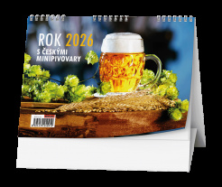 Stolní kalendář - Rok 2026 s českými minipivovary foto